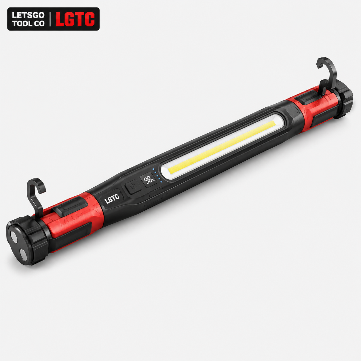 LETSGO Rechargeable LED Work Light with Magnetic Hook – Portable Mechanic & Under-Hood Light