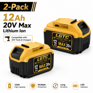 LGTC Industrial Series 12Ah 20V MAX lithium-ion battery 2-pack